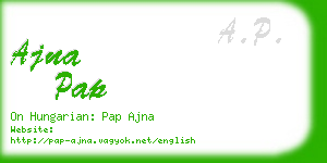 ajna pap business card